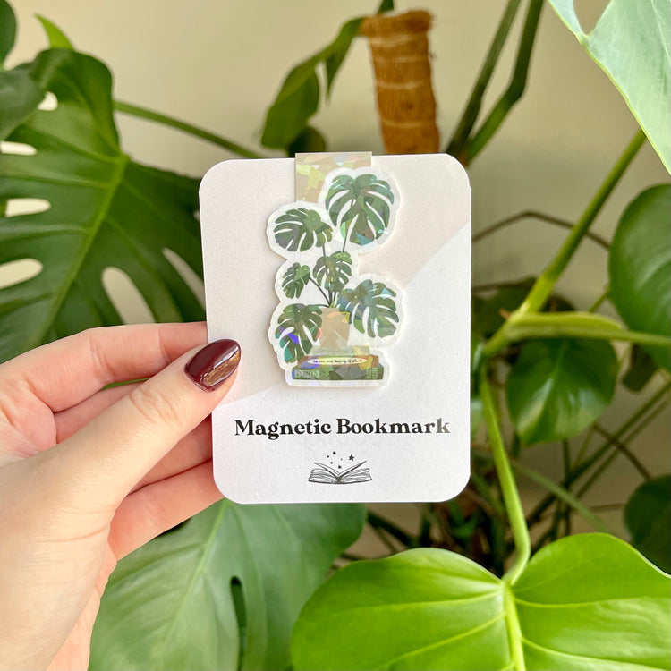 Magnetic Bookmark | Monstera Bookstack