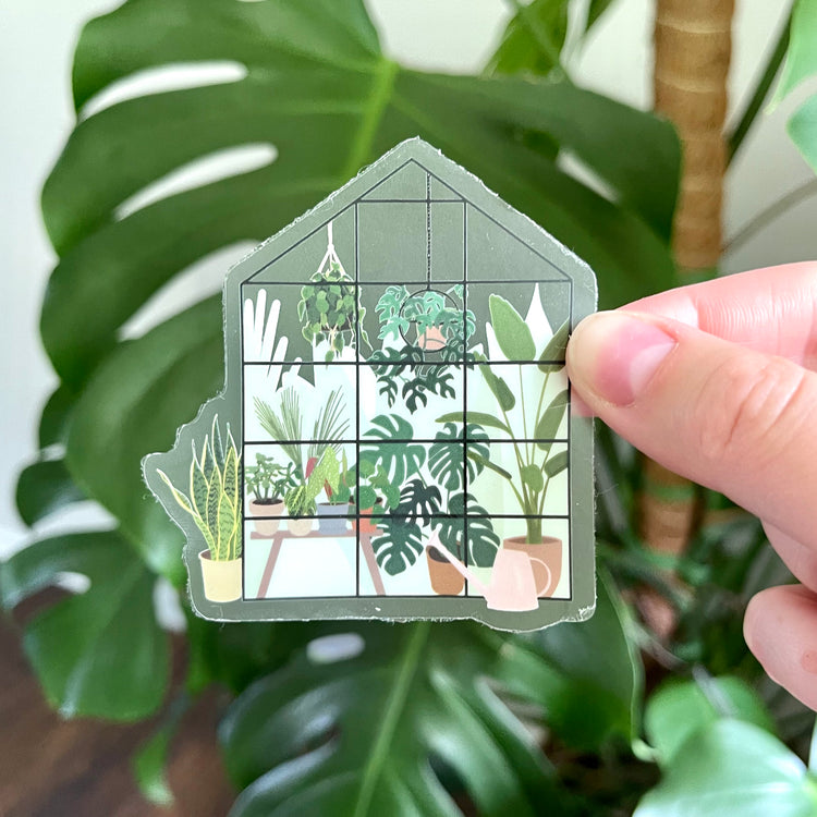 CLEAR Sticker | Greenhouse Vibes