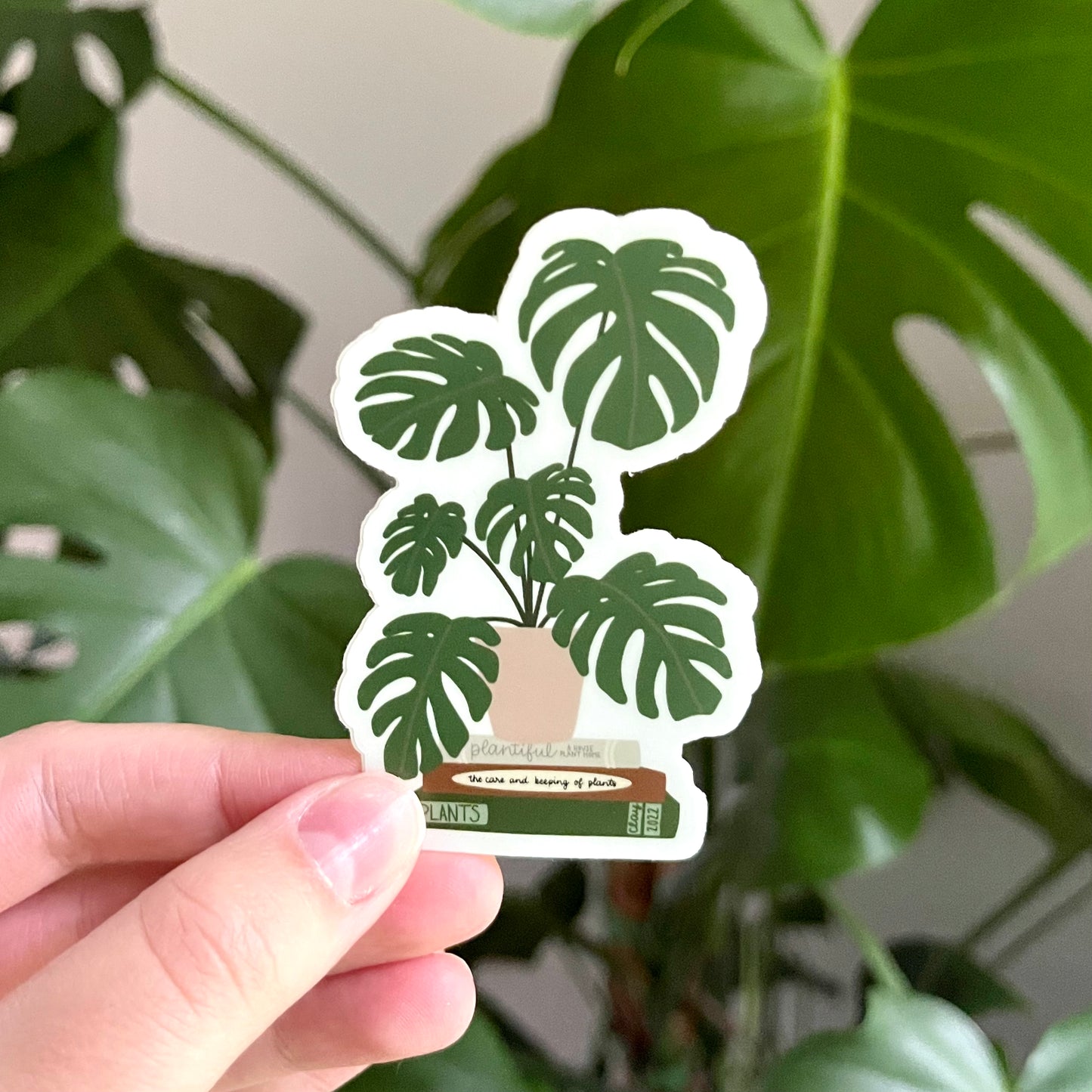 Sticker | Monstera & Books