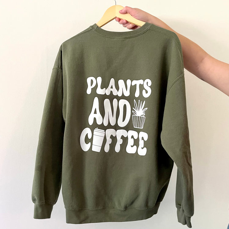Plants & Coffee Crewneck | Jagger & Jayde Co.